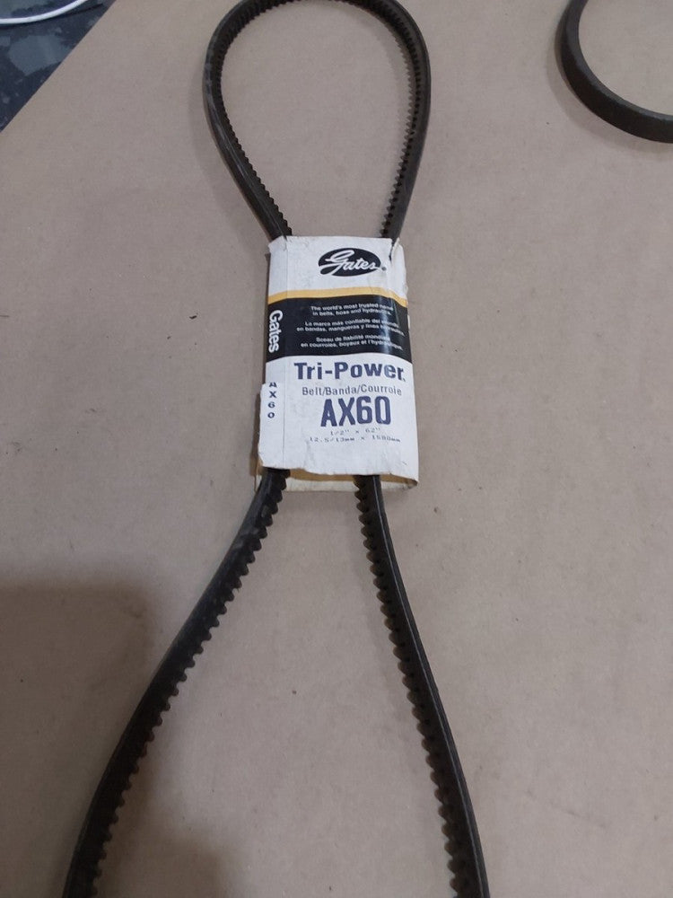 Gates AX60 Tri-Power Belt, 1/2" X 62" Outside Length - NEW
