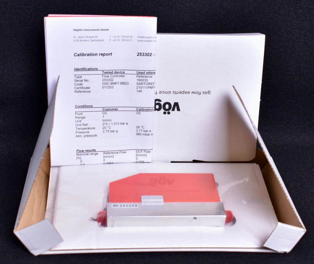 Vögtlin O2 Power Tx Rx Alarm Flow Controller GSC-B9KT-BB23  Factory Sealed
