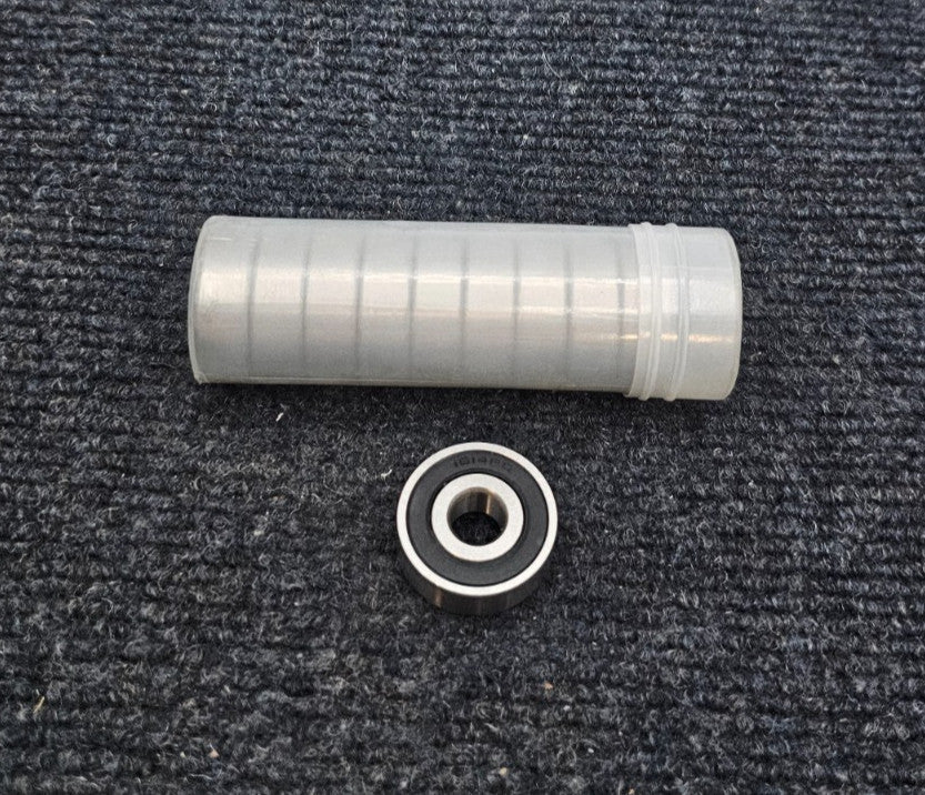 (QTY 10) 1614RS: Rubber Sealed Ball Bearings Black Silver