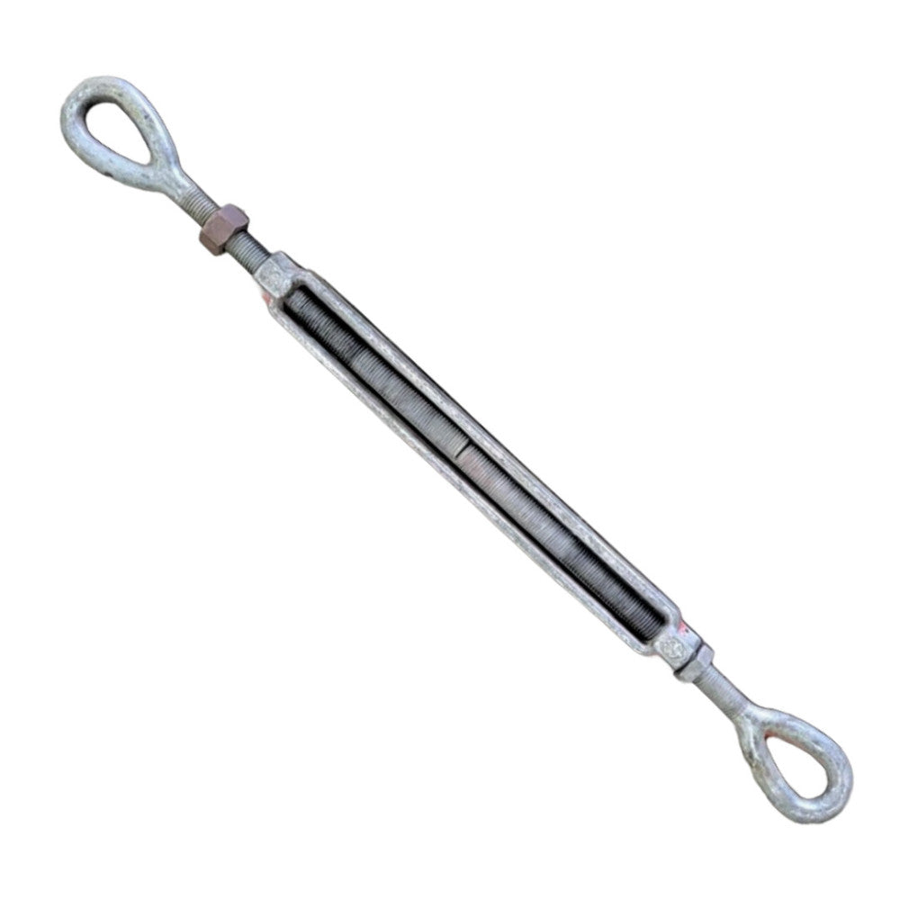 TURNBUCKLE EYE TO EYE THREAD LENGTH 14" THREAD SIZE 1"-8 38" X 56" STEEL 1" DIA