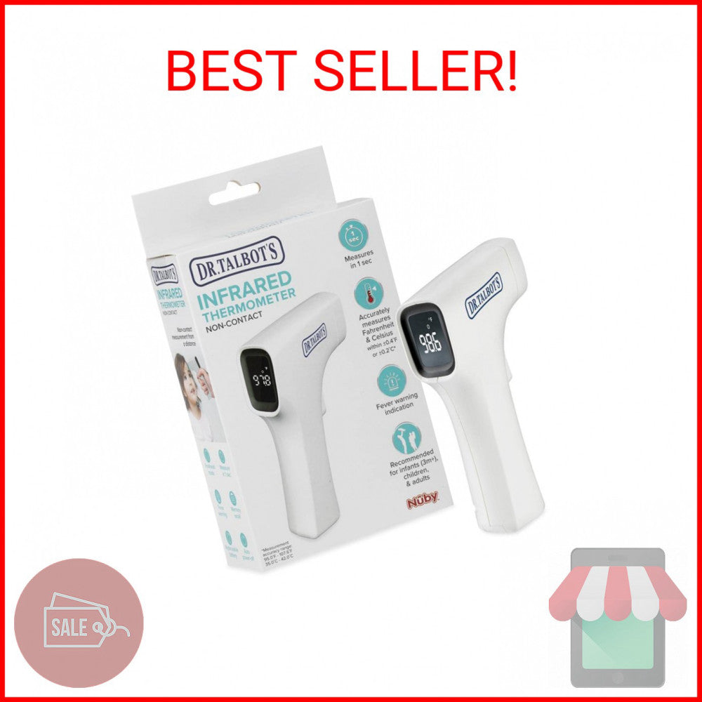 Dr. Talbot's Easy Handle Non-Contact Infrared Thermometer with Led Screen, Fever