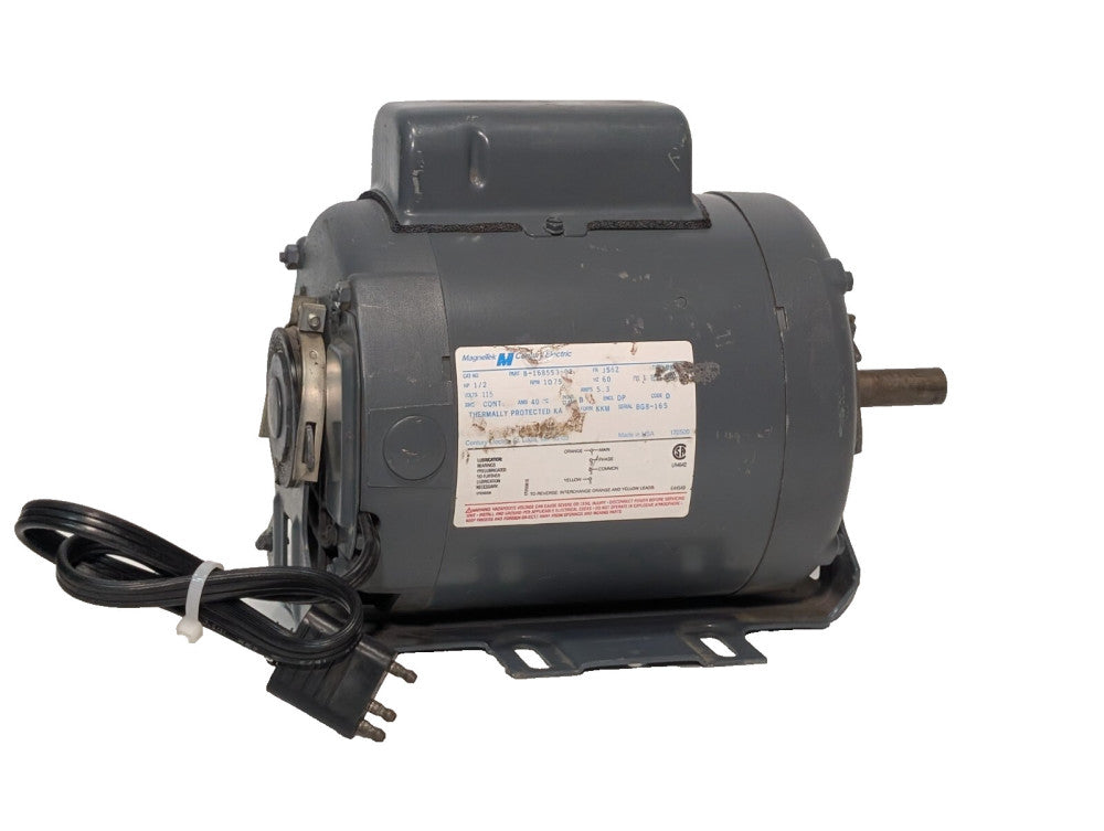 Magnetek Century Electric 8-168553-02 Motor 1/2HP, 1075RPM, 1PH, Made in USA