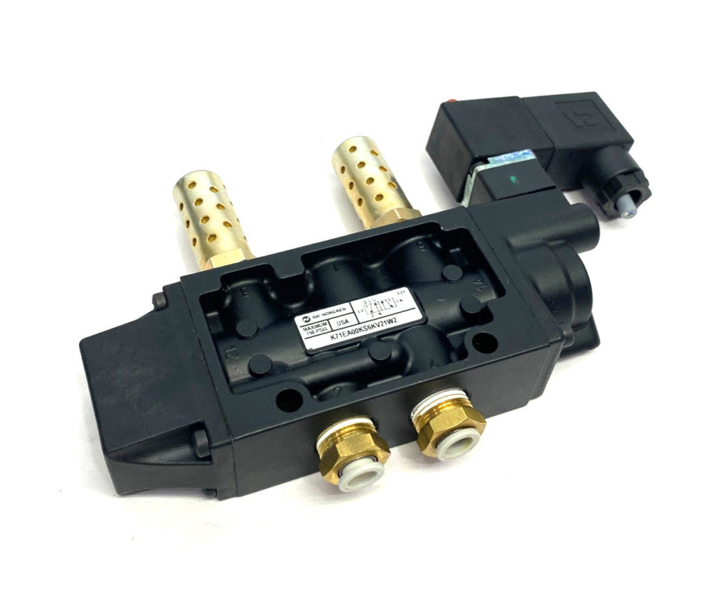 IMI Norgren K71EA00KS6KV21W2 Nugget 200 Series Spring Return Solenoid Valve 5/2