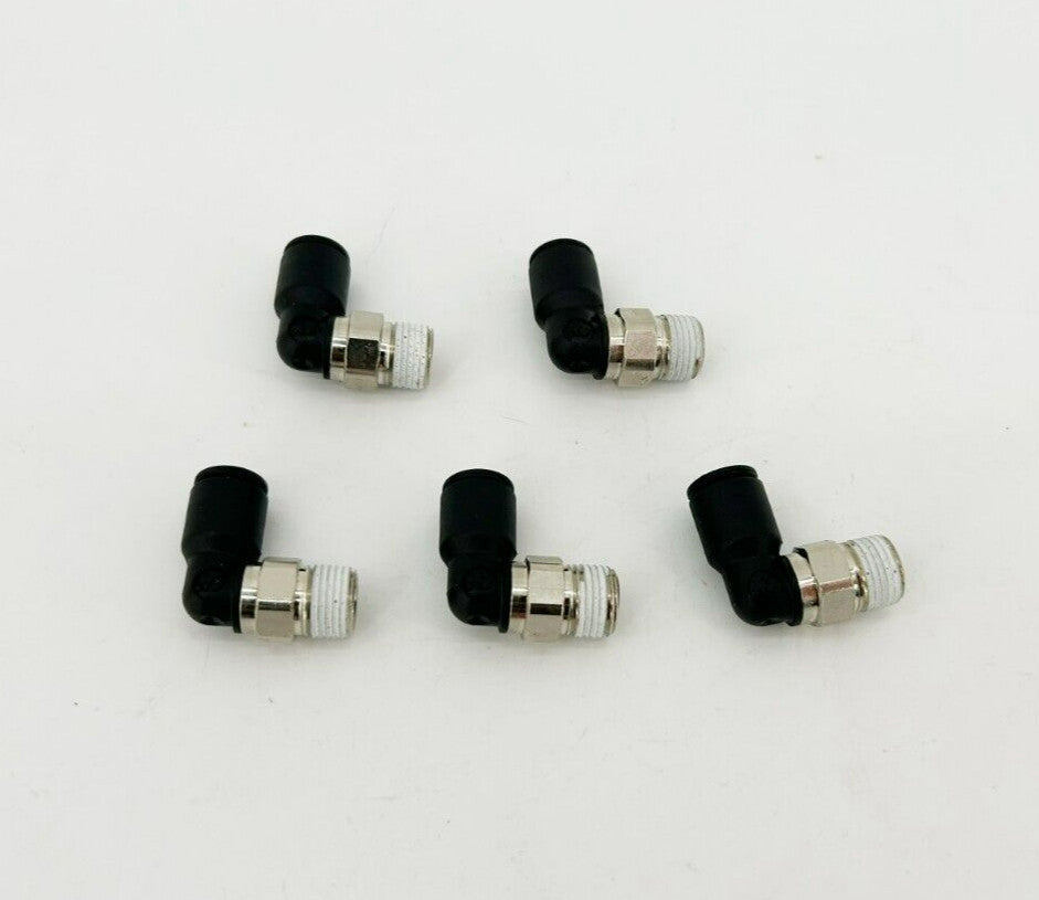 Lot of 5 New Lawson 86760 Male Elbows, 90 Deg. 1/4" x 1/8", 290PSI