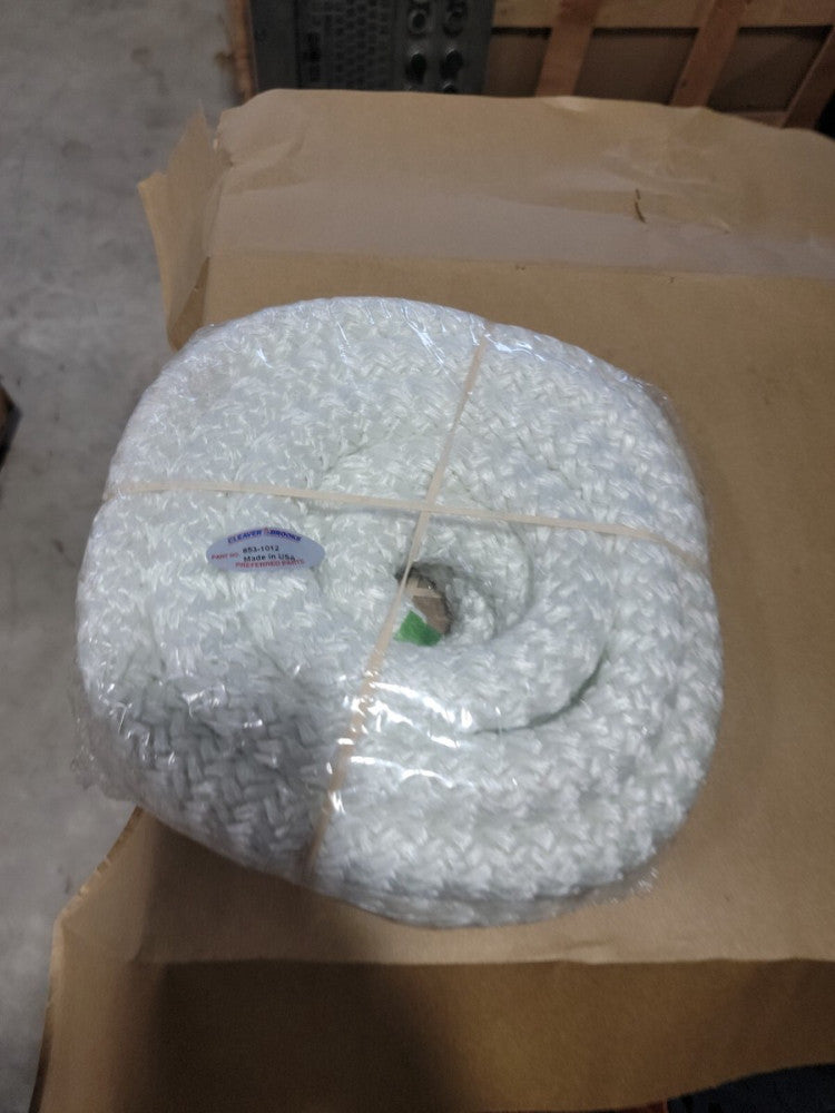 CLEAVER BROOKS OEM FIBER ROPE PN 853-1012 16'FT X 1" BNIP