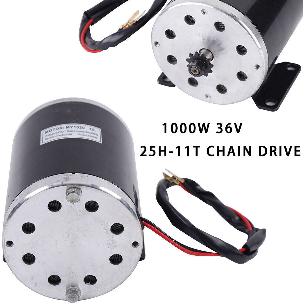 36V 1000W Brush Motor for Electric Scooter Quad Razor E-Bike Go-Kart MY1020