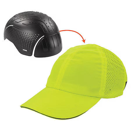 Ergodyne 8947 Bump Cap, Baseball, Polyethylene, None Suspension, Fits Hat Size