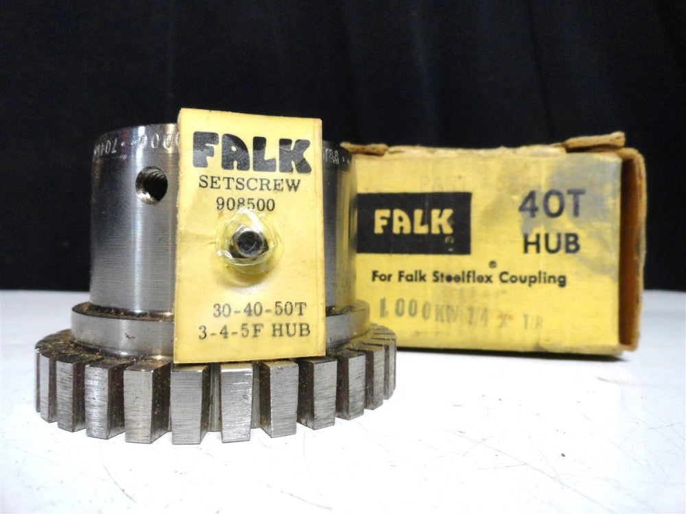 NEW FALK 40T HUB Tapered for - TAPERED GRID HUB - Couplings NOS Flex Couplings