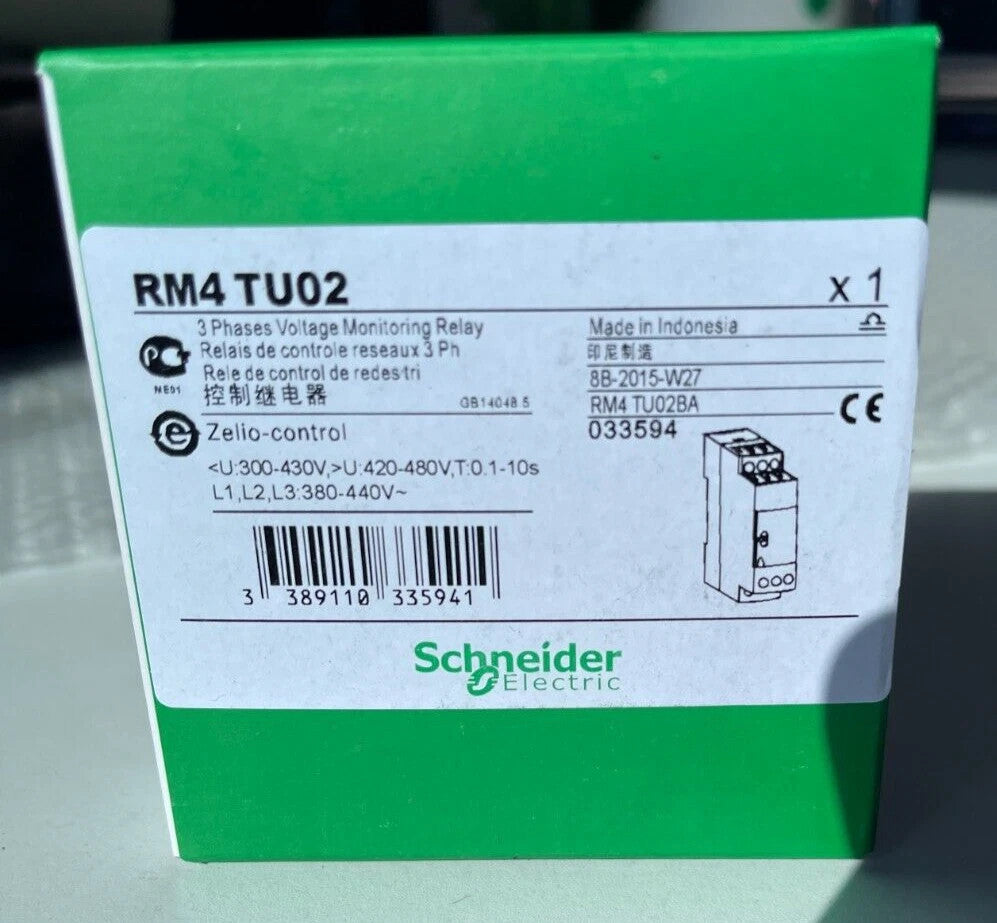 NEW SCHNEIDER RM4TU02 3-phase Control Relay
