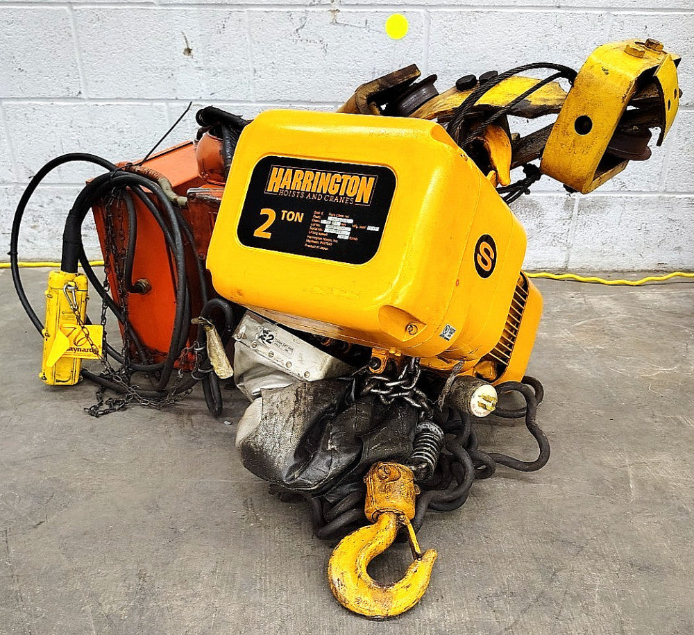 HARRINGTON 2 TON SIZE E DUTY CLASS H4 HEAVY DUTY HOIST 28FT/MIN NERO20S