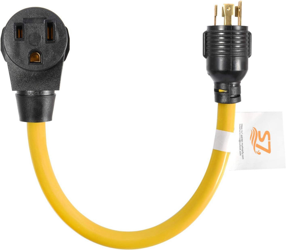S7 Nema L14-30P to 6-50R Generator Power Cord Welder Adapter 3 Yellow, Black 