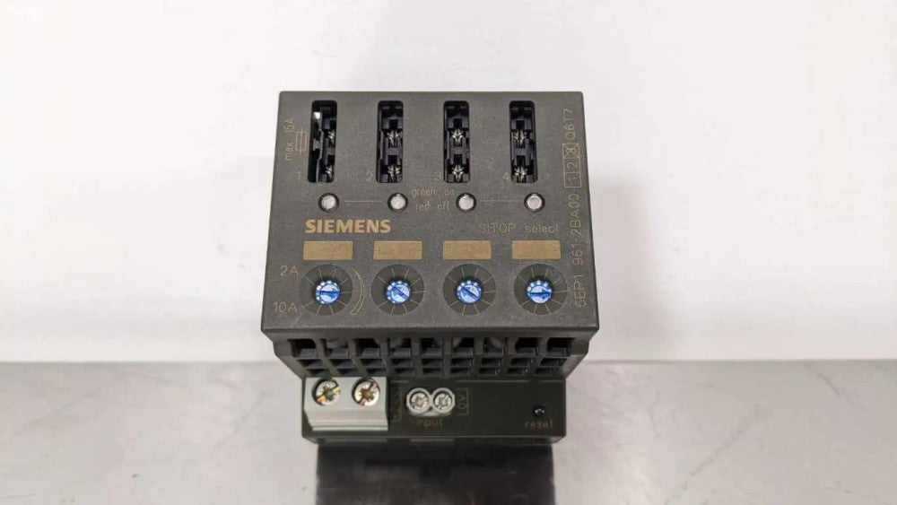Siemens 6EP1 961-2BA00 Diagnostics Module 4x24VDC 10A 24VDC 40A SITOP Select