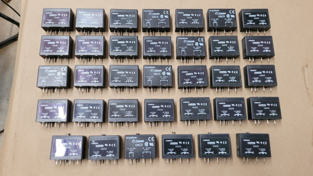 Lot of 34 Crouzet / Crydom / Gordos OAC5 Solid State Output Modules