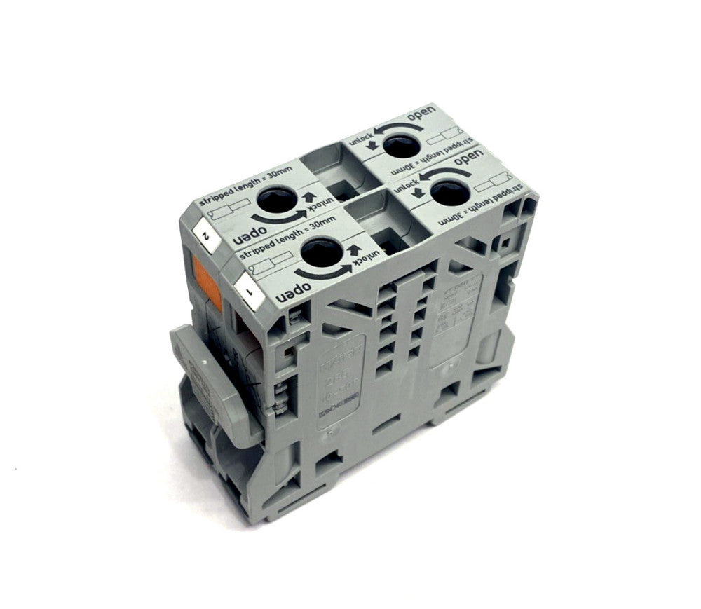 Wago 0285-0150 Terminal Block 150A 8-1/0 AWG 8-2/0 AWG 029424039560 LOT OF 2