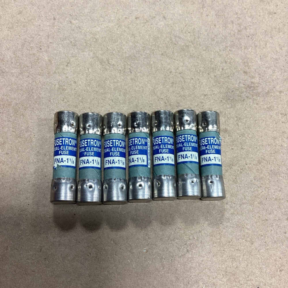 BUSSMANN FUSETRON FNA 1-1/8 FUSE 125Vac, Lot Of 7