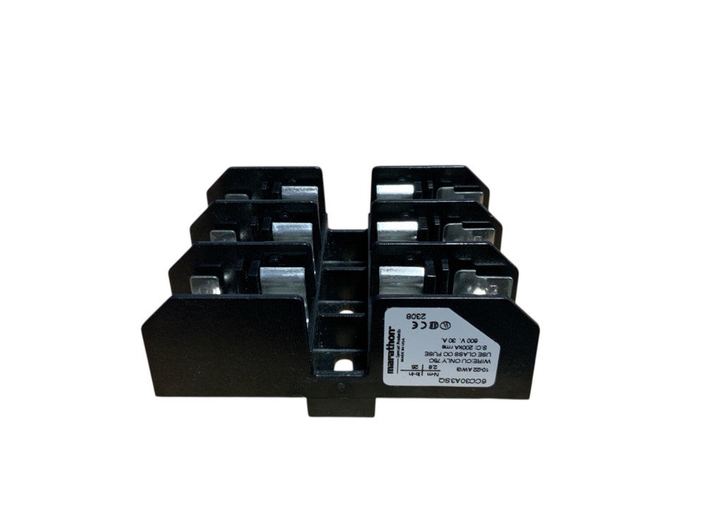Marathon Fuse Block 600V 30A 3P Class CC 6CC30A3SQ.