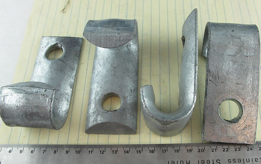 Lot Of (4) 4” x 1 ¾” Military 5/8” Guy Hook [C6S3]