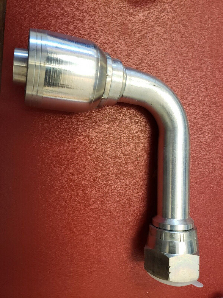 OEM FLEXTRAL E12-12FJ90L, JIC 37 ̊ FEMALE SWIVEL - 90 ̊ ELBOW LONG DROP, ( GB)