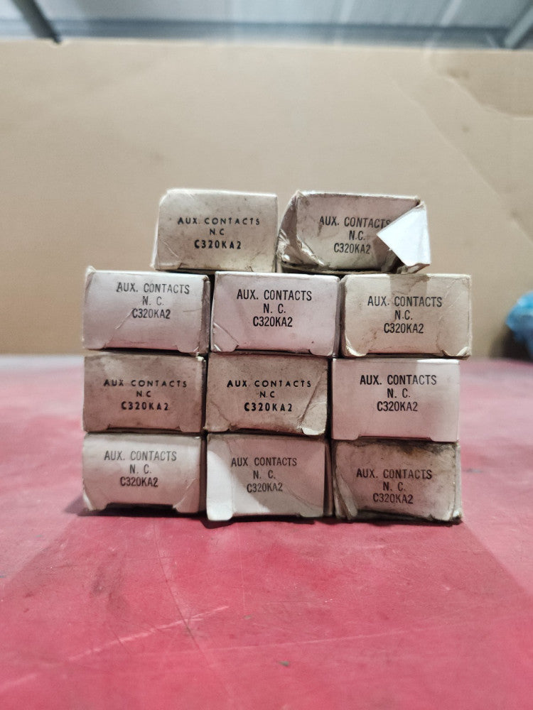 NEW IN BOX LOT OF 11 CUTLER HAMMER AUXILIARY CONTACT C320KA2