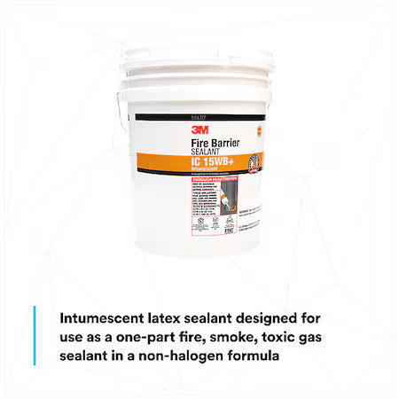 3M Ic-15Wb+-4.5Gal Fire Barrier Sealant,Yellow,4.5 Gal