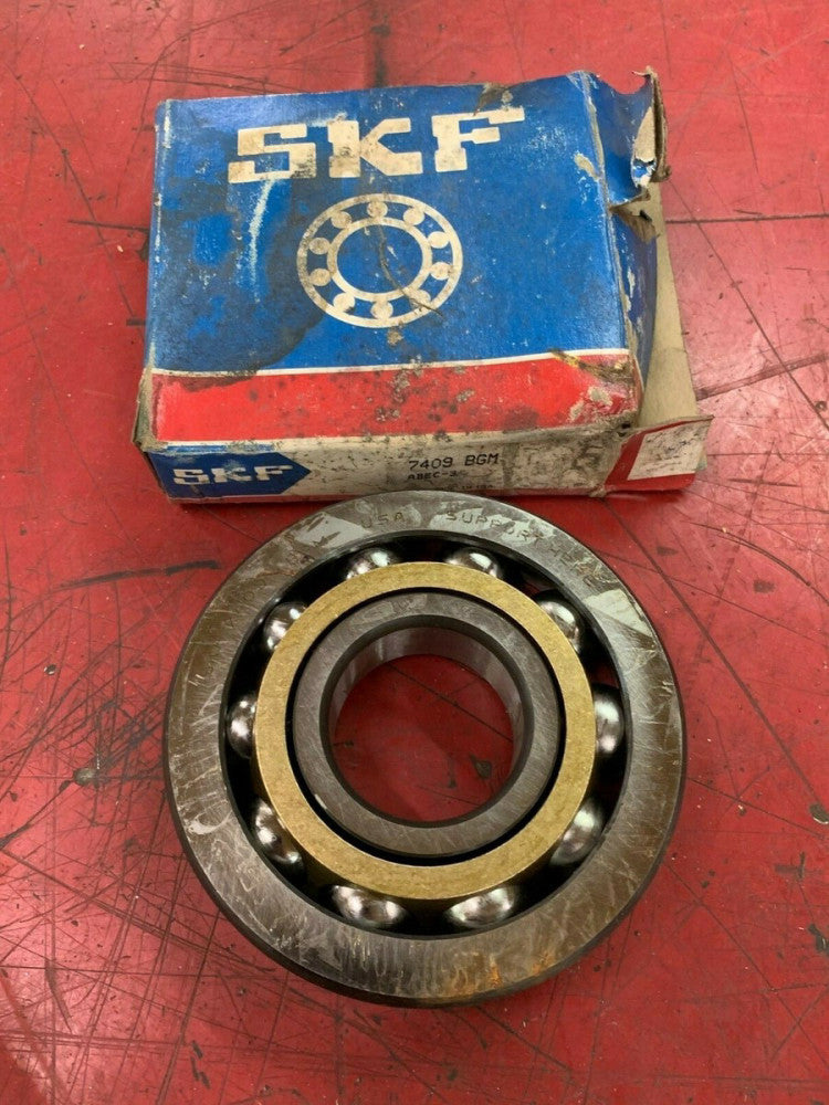 NEW IN BOX SKF ANGULAR CONTACT BALL BEARING 7409 BGM