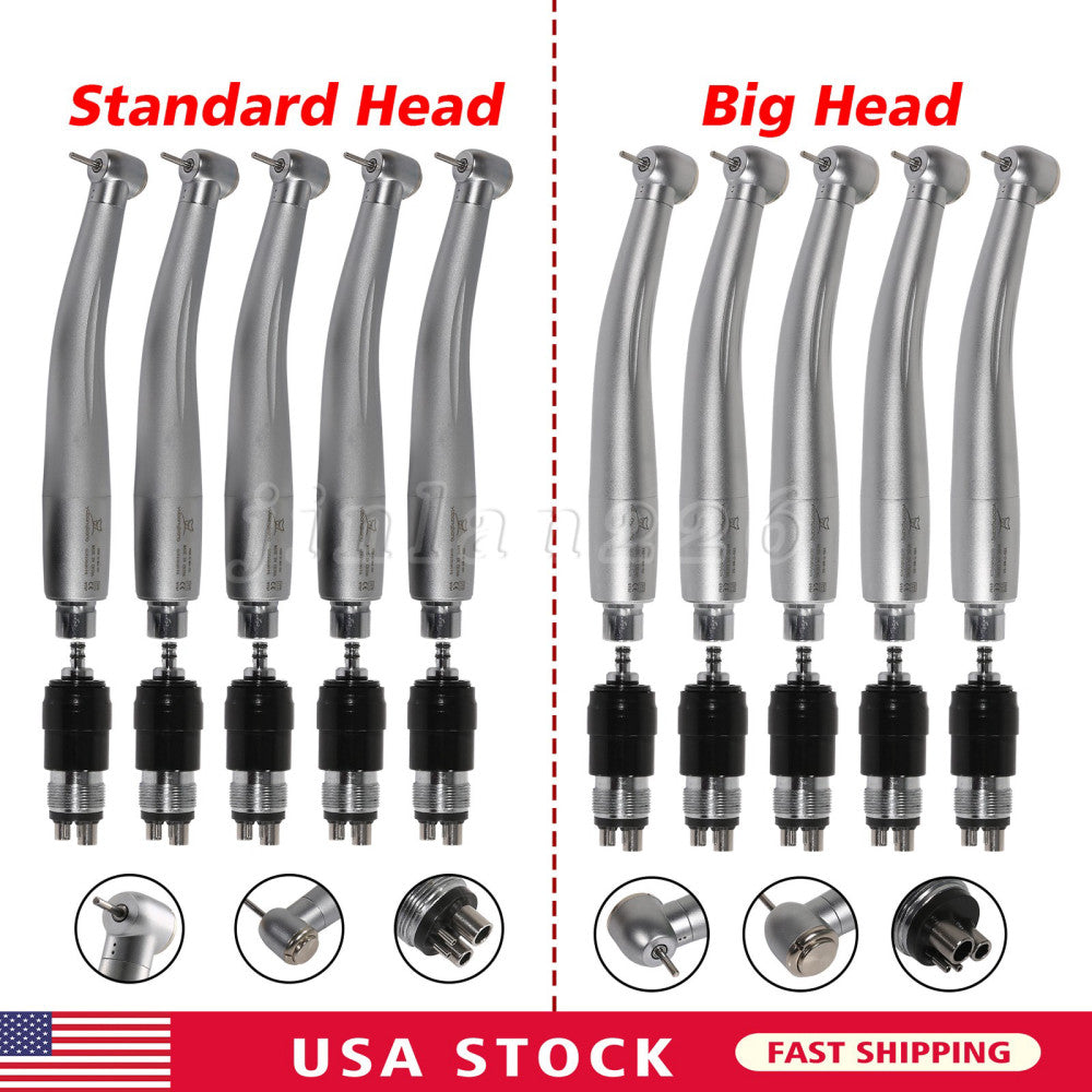 1-5* NSK Style Dental High Speed Handpiece Push Button /4 Holes Quick Coupler