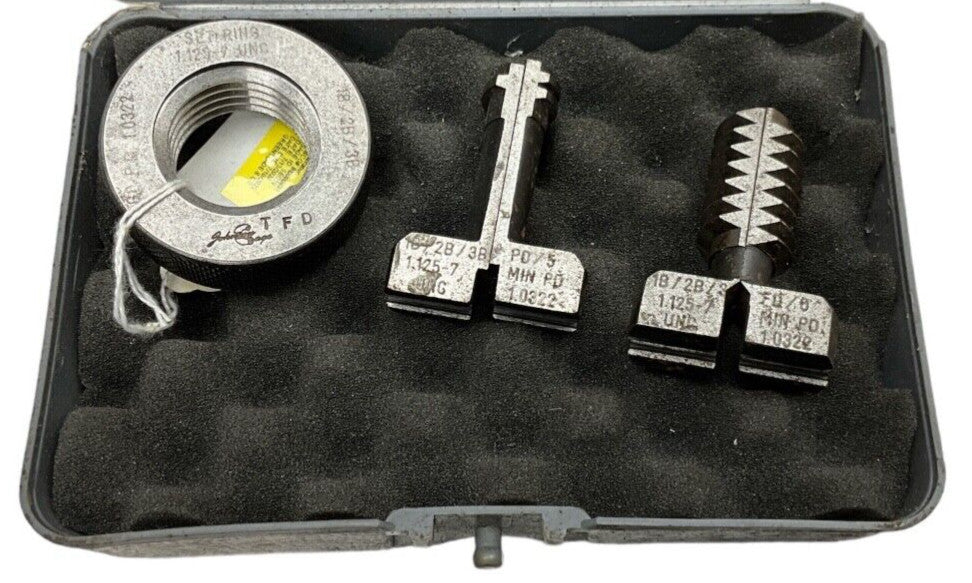 JOHNSON GAGE  1.125-7  PD/5 & FD/6  UNC & SET RING