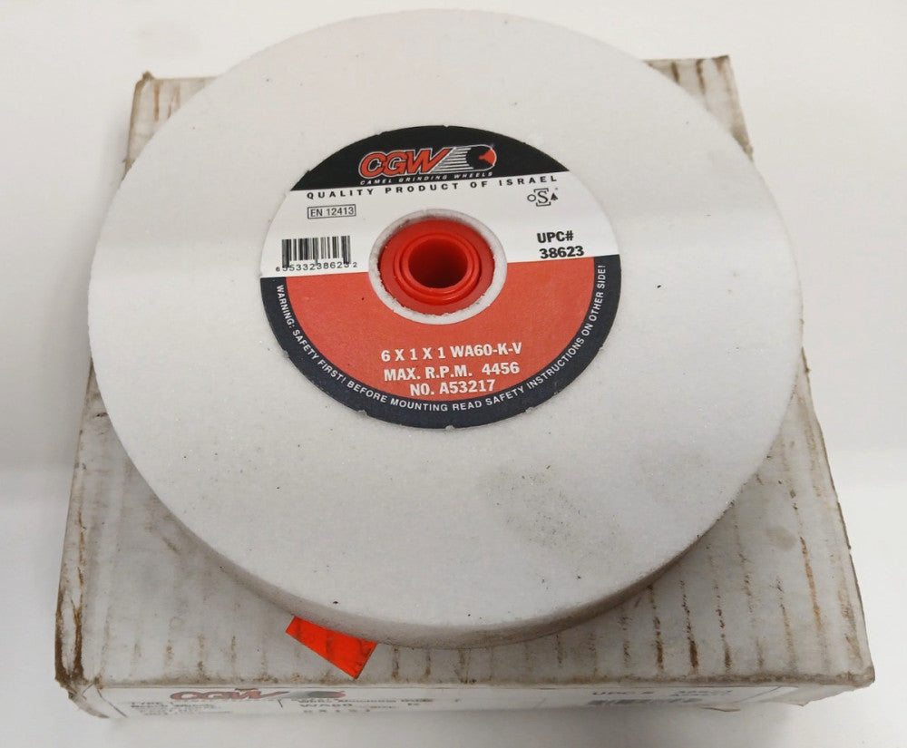 CGW TYPE 1 BENCH WHEEL WAGO K V SIZE 6 X 1 X 1 MAX RPM 4456