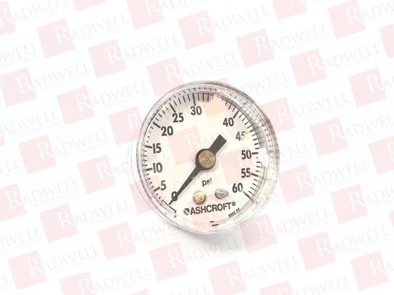 ASHCROFT 15W1005SH-01B-60#  / 15W1005SH01B60 (NEW IN BOX)