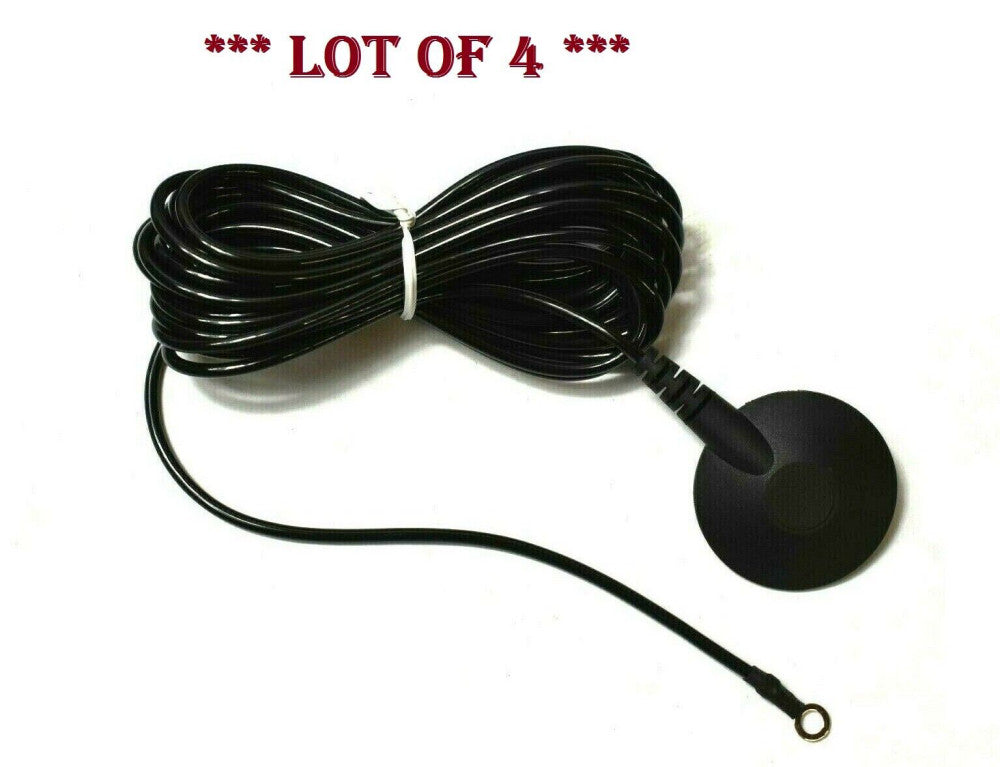 [Lot of 4]  FGC151M Floor Mat Ground Cord 15 Ft, 1 meg Resistor, 10 mm Male Stud