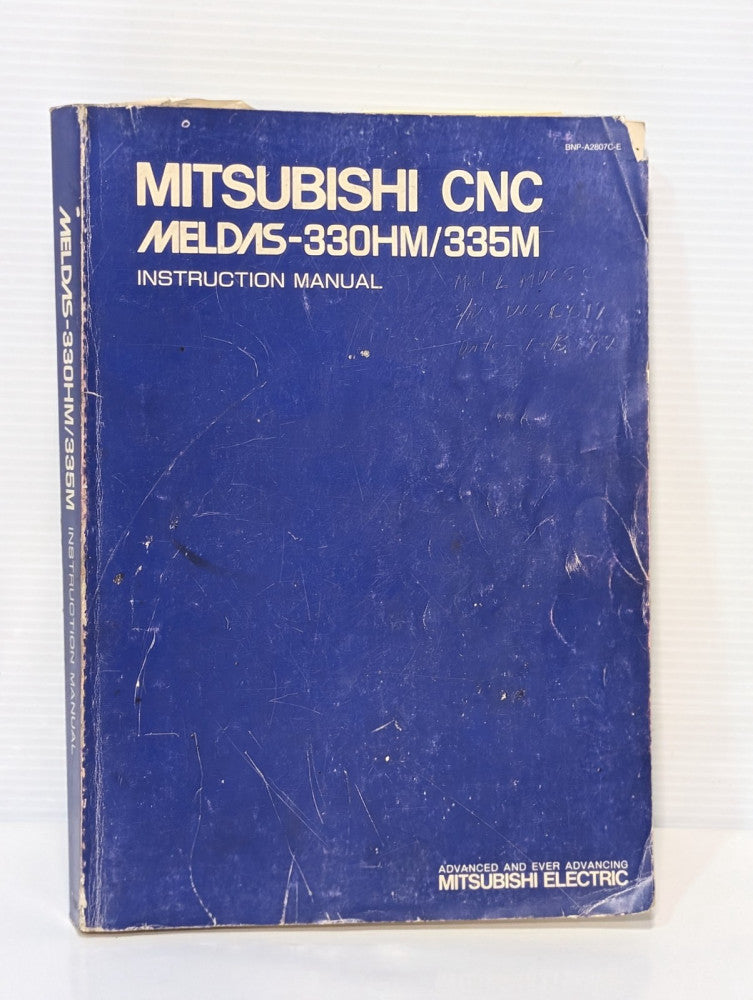 Mitsubishi BNP-A2807C-E instruction manual for MELDAS 330HM / 335M CNC systems