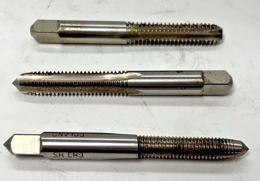 TAPERED TAP LOT OF 3 WIDIA GTD 5/16"-18 H3 5/16-24 NPT  GH3 HS SQUARE SIZE 1/4"