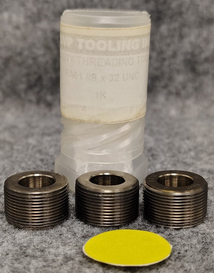 RSVP TOOLING INC #8 X 32 UNC THREADING ROLLS 5/8" OD 3/8" ID ***LOT OF 3***
