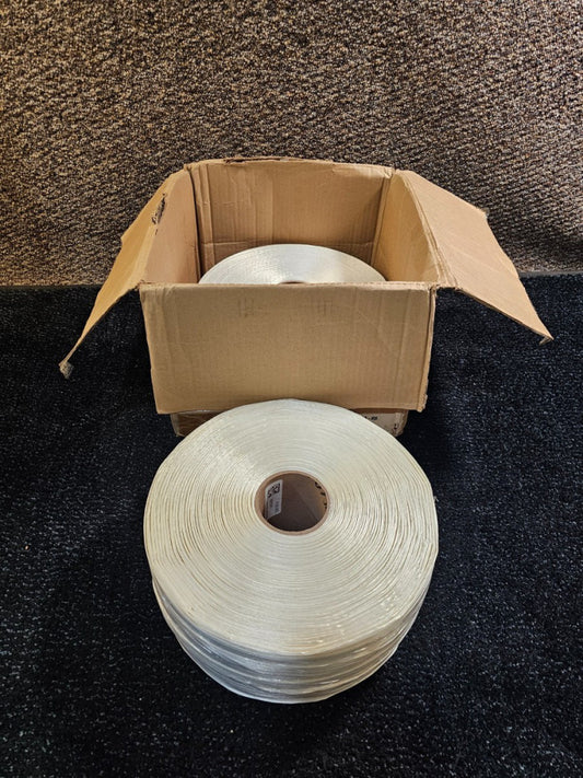 (QTY 2) Strapping White 3/4" Nominal Width x 2461-Ft. Length, 30775-1CA-BX
