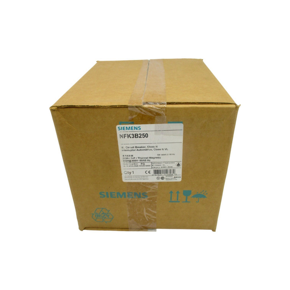 SIEMENS NFK3B250 3VL3525-1KN30-0AA0 480V 250A NSFS