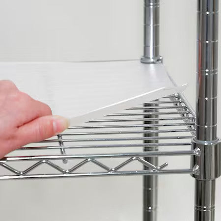 Zoro Select 5Grf7 Shelf Liner 60"X18", Clear, 4Pk