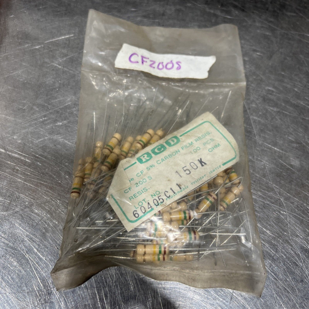 RCD 5% Carbon Film Resis Cf 200 S 100 Pieces Nos Surplus