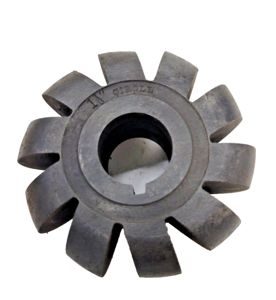 MORSE TWIST CONVEX MILLING CUTTER 3-1/2" X 1-1/8" X 1" 10 TEETH