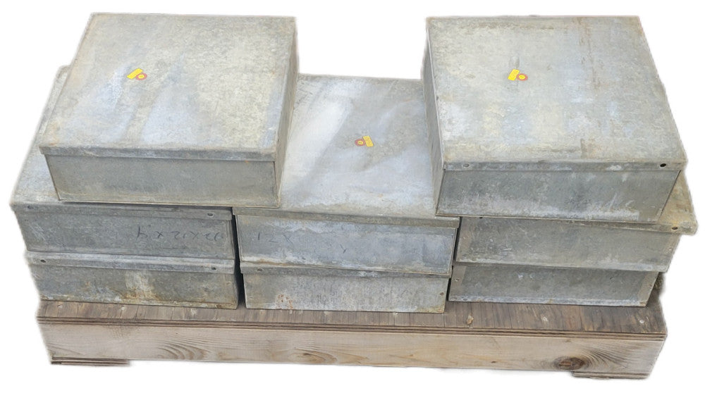 B&C STAMPING ENCLOSURES OAD: 12" X 12" X 4" **LOT OF 8**