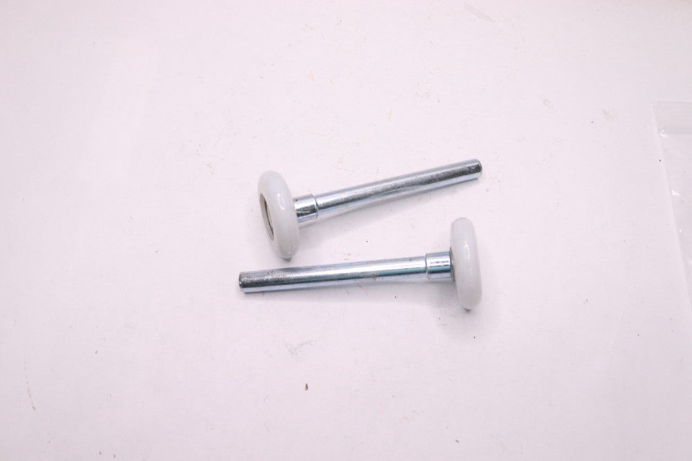 (2-Pk) Steel Ball Bearing Roller Nylon Wheel White