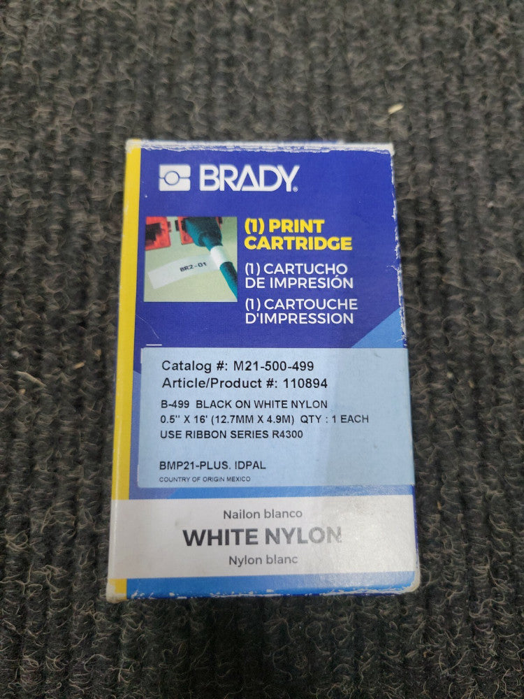BRADY- Print cartridge- White Nylon 