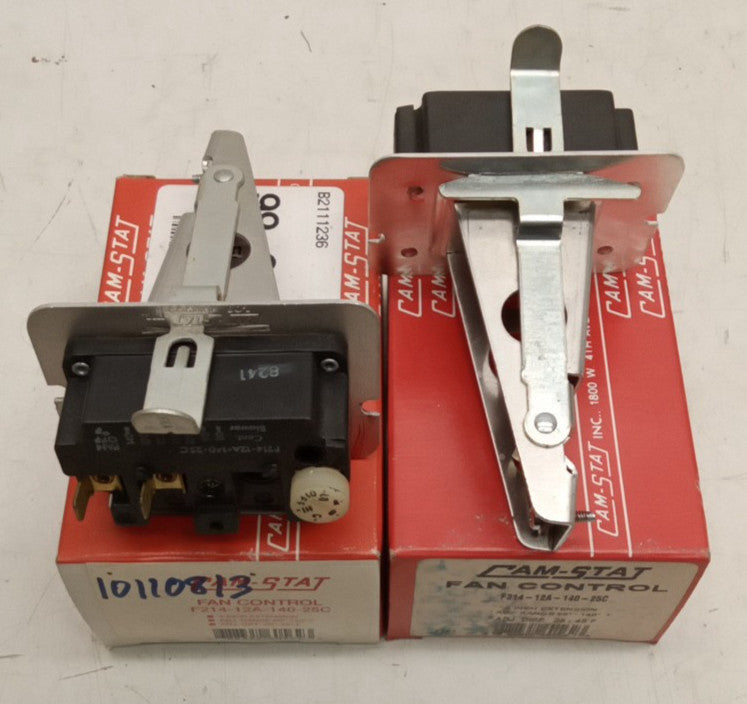 Cam-Stat F214-12A-140-25C 3" Extension 60°-140°F Fan Control (Lot Of 2)