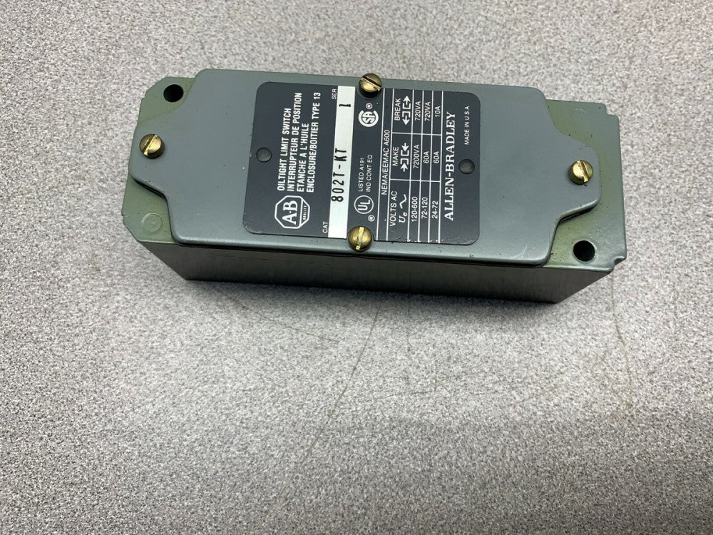 NEW NO BOX ALLEN BRADLEY SWITCH 802T-KT SERIES L
