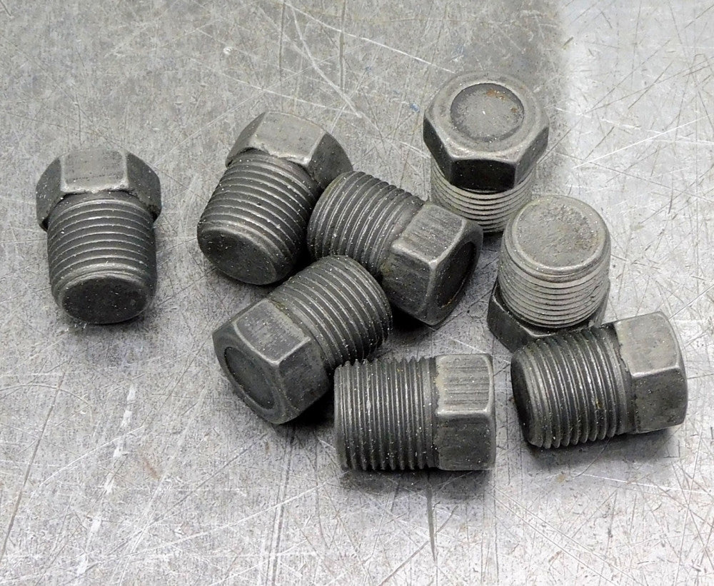 Capitol Mfg Pipe Plug Fitting 3/8 " NPT FS Hex HD Plug Lot of Eight (8)