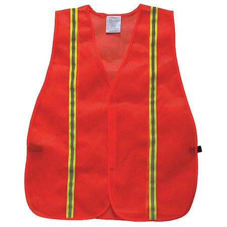 Condor 53Yl96 Back Stp Vest, Unrated Orange/Red, Univ