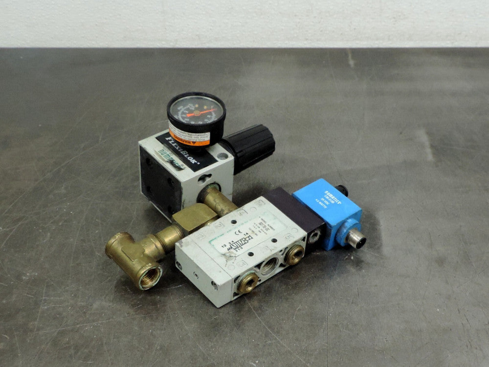 Numatics FlexiBlok  R22R-03 Solenoid Coil 236-312B Pneumatic Valve 92178-DC