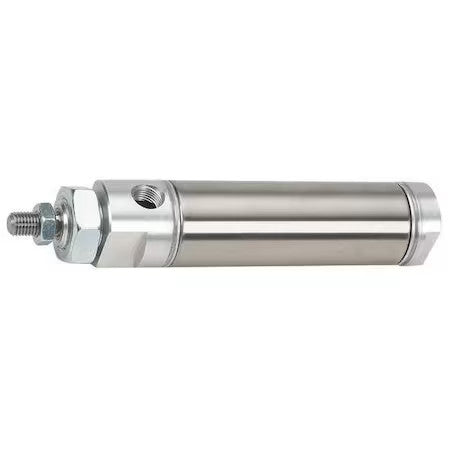 Speedaire Ncdmb056-0700 Round Body Cylinder, 9/16 In Bore, 7 In Stroke, Round