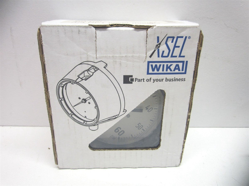 Wika (9834839) 1/4" x 4-1/2" 60 psi Industrial Rear Flange Pressure Gauge 