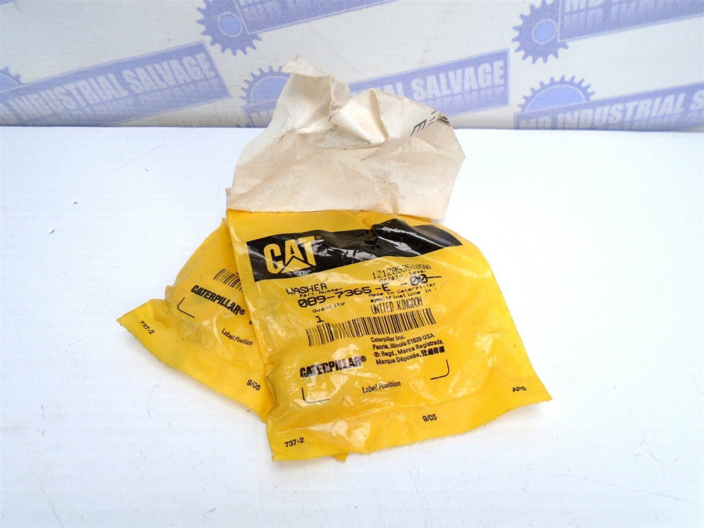 (2-NEW) CATERPILLAR - CAT - 089-7365, 0897365 - FLAT WASHER .40 x .95 x .28 Bore