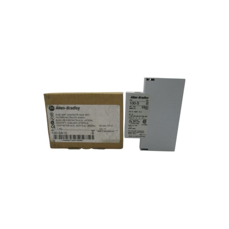 ALLEN BRADLEY 100-SA10 SER. B 600VAC 10A (BR/WH) NSMP